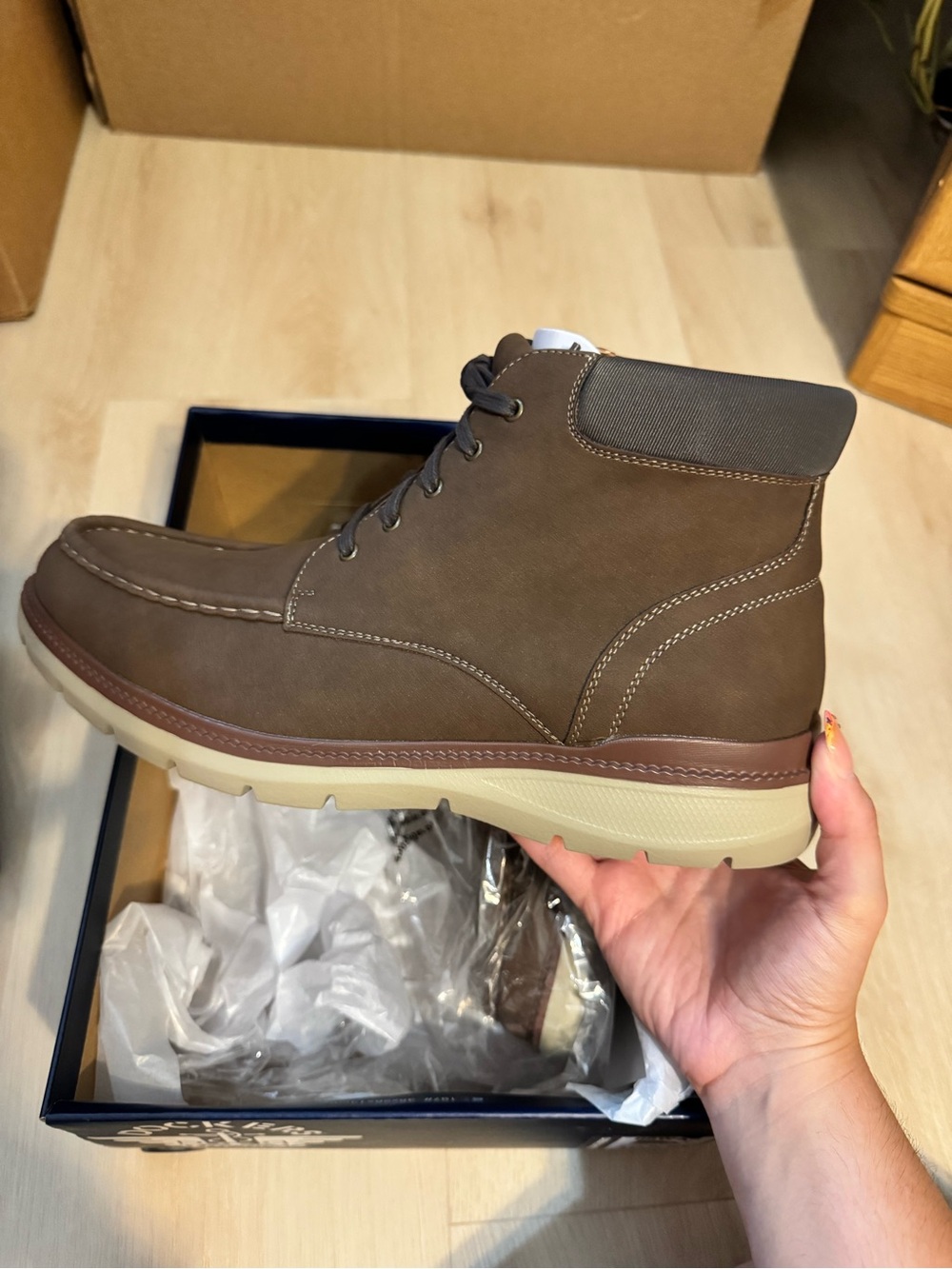 Dockers Brown Nubuck Chukka Boot with Tan Sole